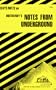 CliffsNotes on Dostoevsky's Notes from Underground