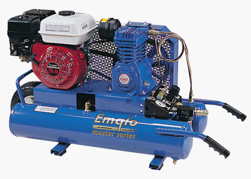 Emglo MK5HGA-8P 5.5 HP Wheelbarrow Compressor with Bracket & Regulator