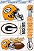 Sporting Goods : Set of (5) Team Window Clings: Green Bay Packers