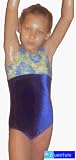 Split Tank Lime and Royal Splotched Nylon Clear Dots With Royal Flat Velvet, 7