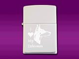 Doberman Pinscher - Zippo Lighter - Laser engraved