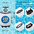 Savener  S8M150 System 3 Inner and Outer Cartridge Replacement for Sta-Rite 170147, 25022-0203s-25021-0202s, SR450 Swimming Pool Filter Cartridge, 450 Sq.Ft.