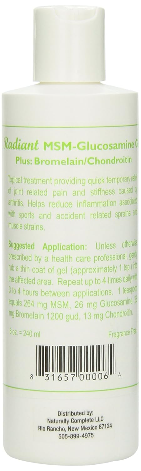 Amazon.com: Natural Radiance MSM Natural Pain Relieving Cream Plus ...