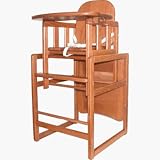 Kombi Highchair - Mahogany with Blue Pad, by Kettler