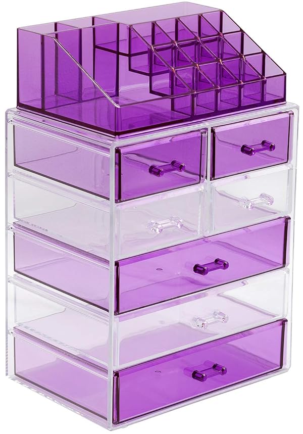 Sorbus Cosmetic Makeup And Jewelry Storage Case Display Spacious