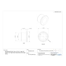 Bunting Bearings EF162216 1" Bore x 1 3/8" OD x 1" Length 1 5/8" Flange OD x 3/16" Flange Thickness Powdered Metal SAE 841 Flanged Bearings