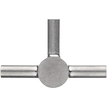 STC-16/3 Stainless Steel Hypodermic Tube Fitting, Tee, 16 Gauge (Pack of 5)