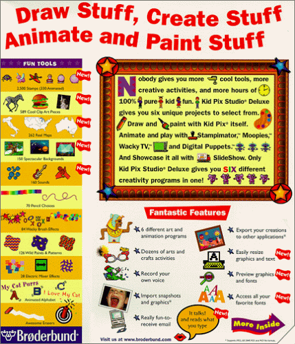 Software: Kid Pix Studio Deluxe