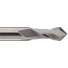Melin Tool AMG-DP Carbide Drill Mill, Uncoated (Bright) Finish, 30 Deg Point Angle, 2 Flutes, 2.75" Overall Length, 0.4375" Cutting Diameter, 0.4375" Shank Diameter