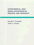 Experimental and Quasi-Experimental Designs for Research