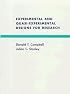 Experimental And Quasi-experimental Designs For Research
