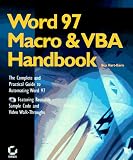 Word 97 Macro & Vba Handbook