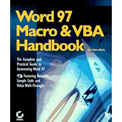 Word 97 Macro and VBA Handbook