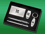 University of Nebraska - Gift Set with Pens, Keychain & Money Clip - Laser Engraved