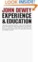 Experience and Education