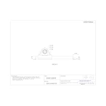 Sealmaster SPG-40C-18 Protected Screw Take-Up Unit, Style "G", Setscrew Locking Collar, Contact Seals, 2-1/2" Bore , 18" Travel, 37-1/2" x 3" Bolt Hole Spacing