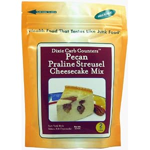 Dixie Carb Counters Pecan Praline Streusel Cheesecake Mix by Dixie Carb Counters