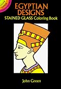 Egyptian Designs Stained Glass Coloring Book (Dover Little Activity Books)