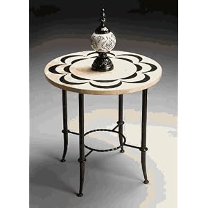 Elegant Decor 4060070 Accent Table - Heritage Finish