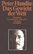 Das Gewicht der Welt: Ein Journal (November 1975 - M�rz 1977) (suhrkamp taschenbuch)