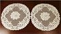 Beige Vienna Lace Doilies and Furniture Scarves, 15 Inch Round