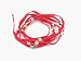 Red Suede Kabbalah String Bracelet with Lucky Eyes