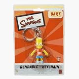 The Simpsons 393202 Bart Bendable Key Chains 2.5''- Case of 12