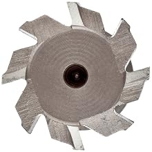 Niagara Cutter TS109 T-Slot Shank Type Cutter, High Speed Steel, Uncoated (Bright), Weldon Shank, 10 Helix Angle, 1" Cutter Diameter, 8 Tooth, 5/32" Width