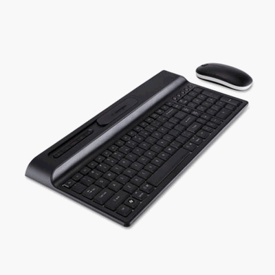 Kensington 64392 Ci70 Standard Multimedia Wireless Keyboard and Mouse Set 113 Keys Black
