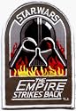 Empire Strikes Back Logo with Darth Vader Head - Star Wars- Embroidered Iron On or Sew On Patch
