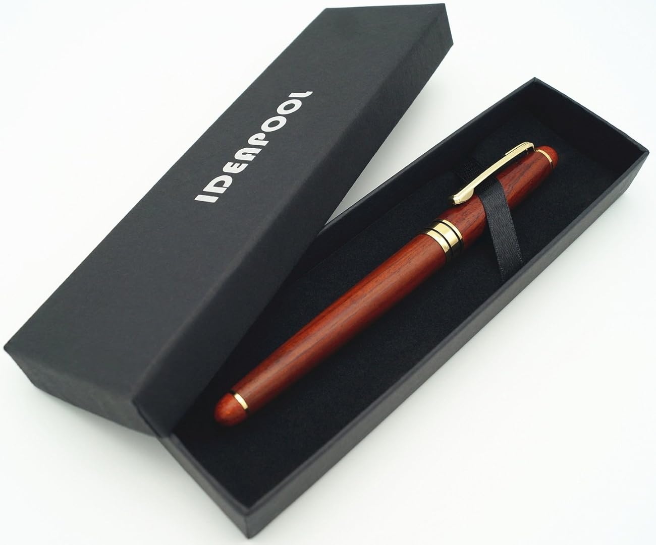 IDEAPOOL Natural Handcrafted Rosewood Fountain Pen with Ink Refill Converter，Fashion Elegant