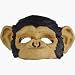 Chimpanzee (no teeth) Half Mask Halloween Costume Accessory (B587)