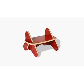 Eco-friendly Kid's First Wave Steps Stool - Surfin Kids Fire Finish by Ecotots