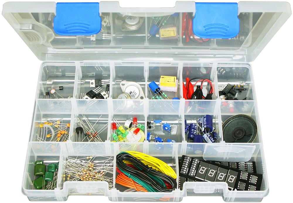 Amazon.com: Elenco Component Kit with Storage Case and Assorted ...