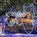 Solar LED String Lights, 100 Led Cold White Flower, 39.1ft, 9+ Hours Illumination, Waterproof, Outdoor Solar Fairy Lights, Christmas Lights, Ambiance Lights, Party Wedding Decorations - Cold White