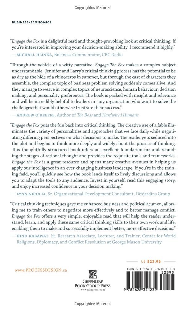 Engage the Fox: A Business Fable about Thinking Critically and ...