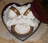 Lorenzo Import RHEA-2 Espresso 2Pc Cups In Heart Box