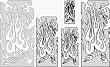 Artool Flame Master Multiple Airbrush Template by "Mr. J" Julien Braet