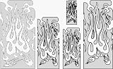 Artool Flame Master Multiple Airbrush Template by Mr. J Julien Braet