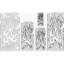 Artool Flame Master Multiple Airbrush Template by "Mr. J" Julien Braet