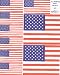 USA Flags - 9 SEPARATE STICKERS! - United States of America Flag - Sticker / Decal Set