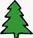 Fridgedoor Abstract Xmas Tree Car Magnet