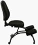 Ergonomic Kneeling Posture Office Chair w Back & Wheels