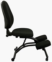 Ergonomic Kneeling Posture Office Chair w Back & Wheels