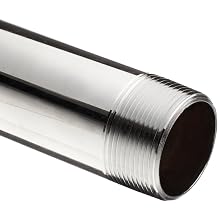 Chrome-Plated Brass Pipe Fitting, Nipple, Schedule 40, NPT