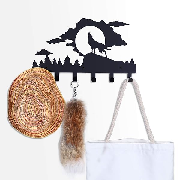 Coolplus Coat Rack Wall Mounted Decorative Clothes Belt Hanger