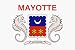 Mayotte Flag 6.3 x 3.8cm Stickers Sheet of 21