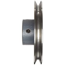 Boston Gear Plain Grooved Pulley for Round Belts 0.375" or Smaller, Iron