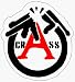 Crass - Black, White & Red Logo with Big Red A - Sticker / Decal