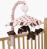 Maya Crib Bedding Mobile set - Brown Pink by Trend Lab